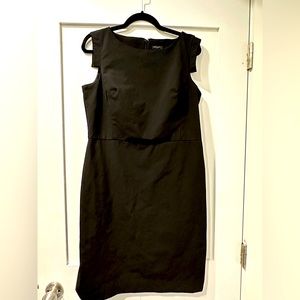 Ann Taylor Black Midi Dress